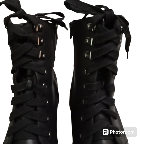 Mia 3" Chunk Heel Zip Up Farah Ankle Boots Size 11M - Picture 5 of 13